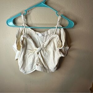 Women’s ASTR white crop top Tank Top size medium